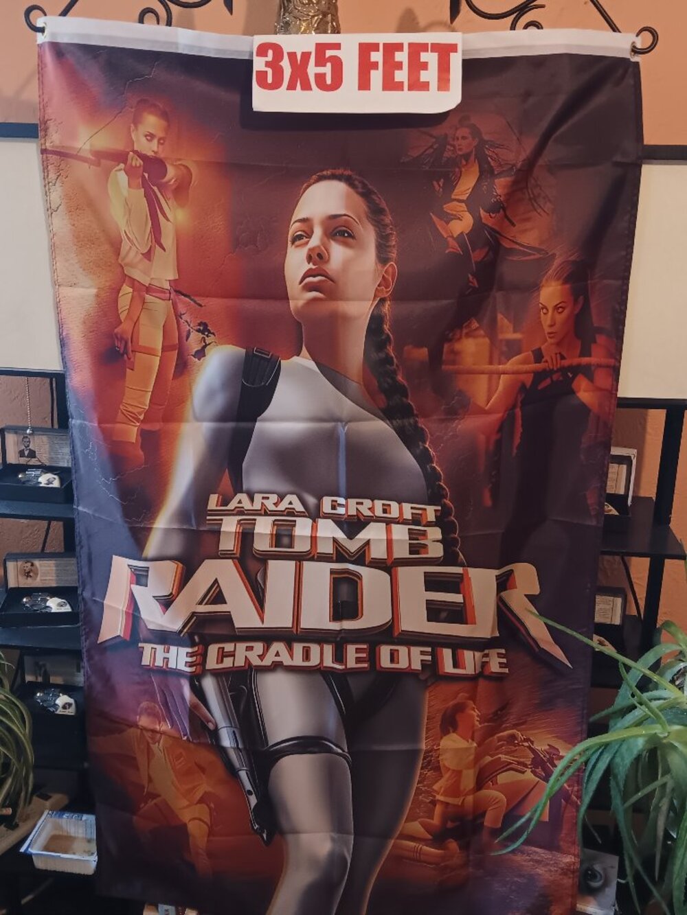 NEW Tomb Raider Cradle of Life Angelina Jolie 3X5 Feet Flag Banner
